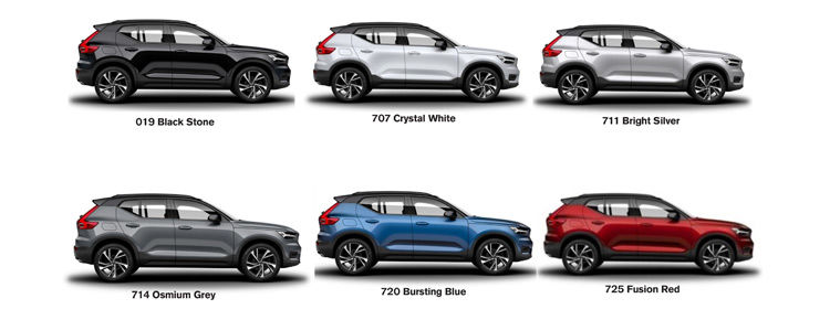 Volvo XC40 Colour Guide