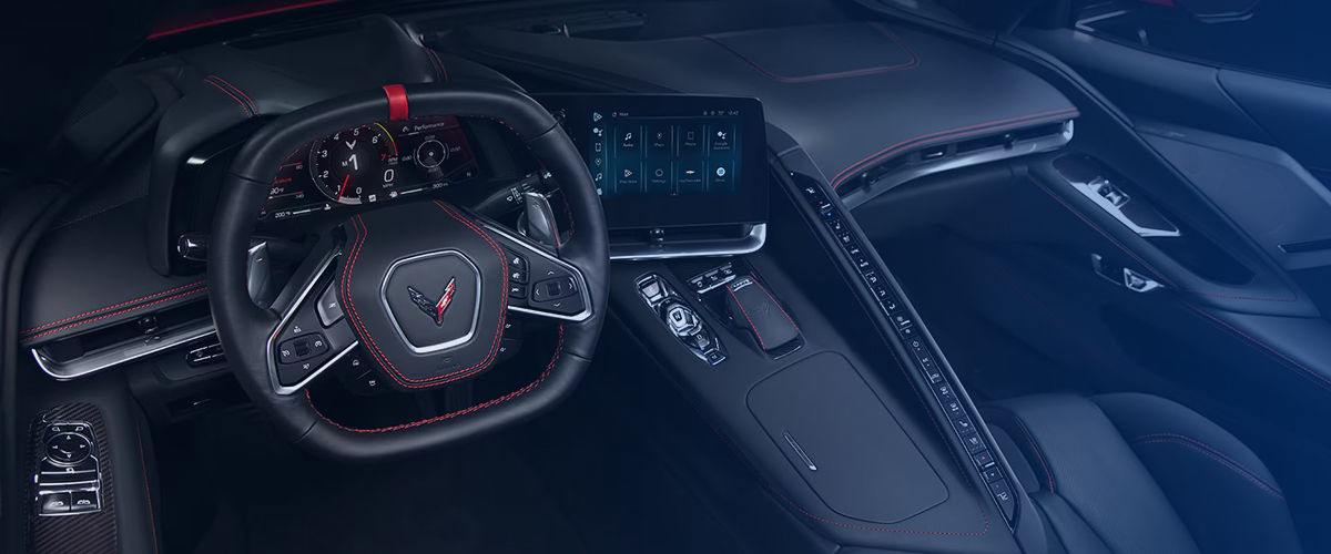 Luxurious. Driver-focused. High-tech. Ergonomic. Refined. Premium. Comfortable. Stylish. Modern. Sporty. Minimalist. Sophisticated. Customizable. Leather-wrapped. Digital. Immersive. Ambient. Advanced. Bold. Innovative.