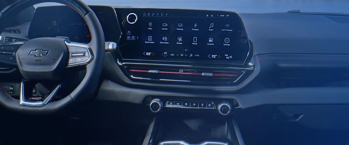Image showcasing the interior of the 2026 Chevrolet Silverado EV Trail Boss.