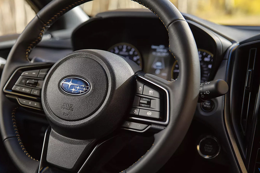 Vue intérieur du Subaru Crosstrek 2024 et du volant