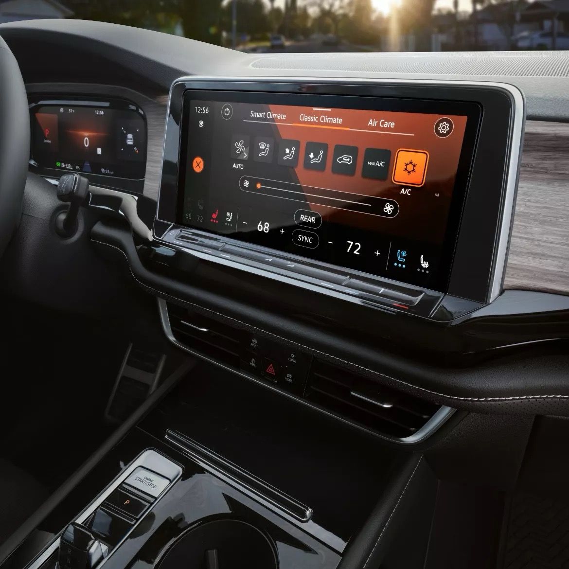 Volkswagen dashboard climate control and air conditioning check for Edmonton summer