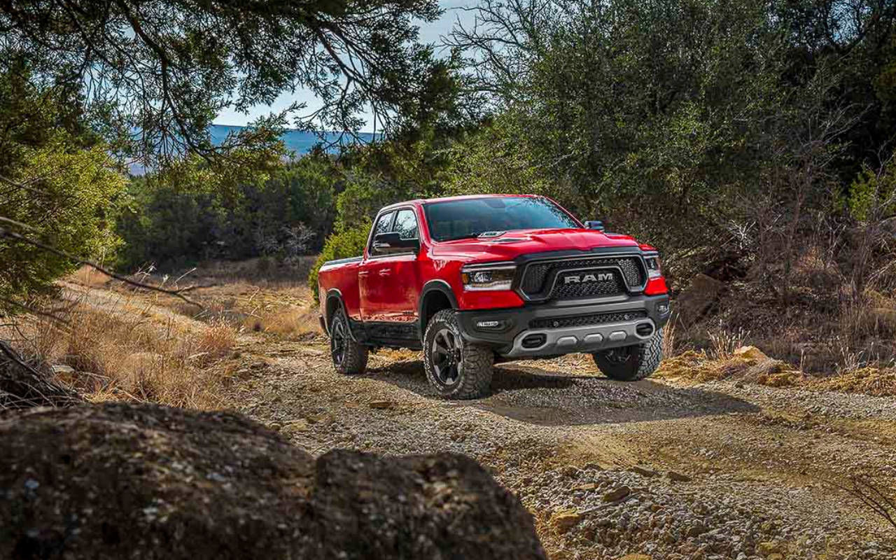 lateral front view of the 2022 RAM 1500 Rebel
