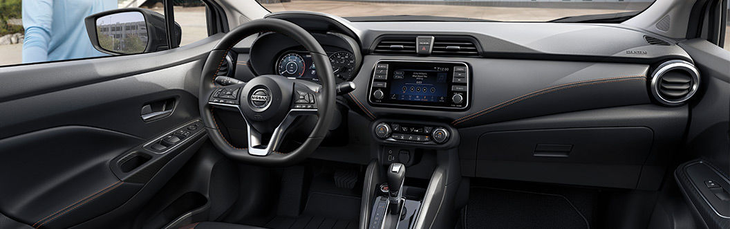 2021 Nissan Versa infotainment and interior