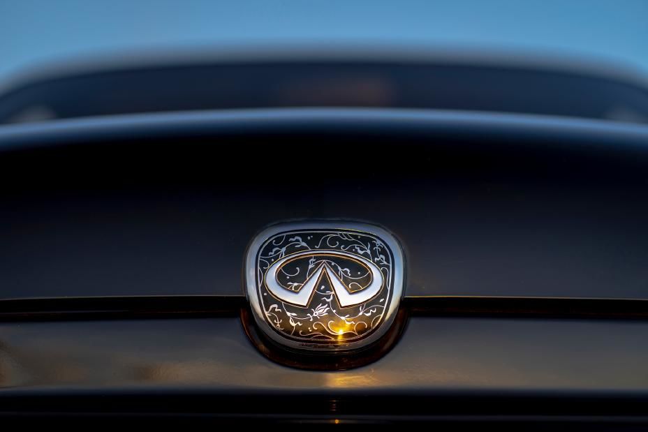 Infiniti Front Badge With Floral Designs