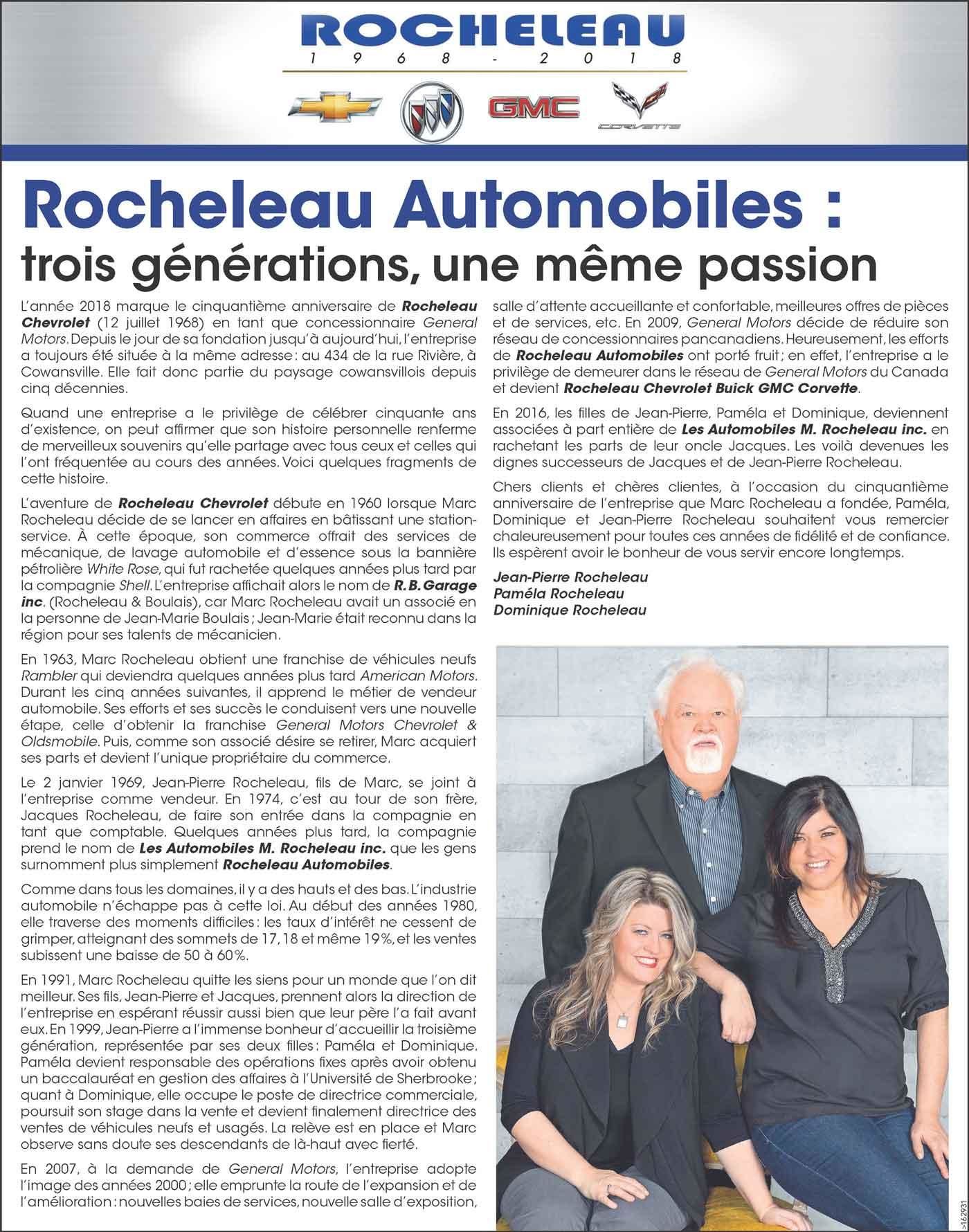 50e anniversaire Rocheleau Chevrolet
