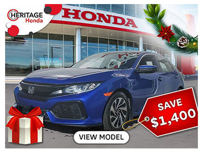 Heritage Honda  12 Deals of Christmas!