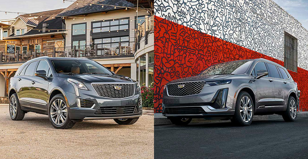 face to face view of a 2022 Cadillac XT5 et XT6