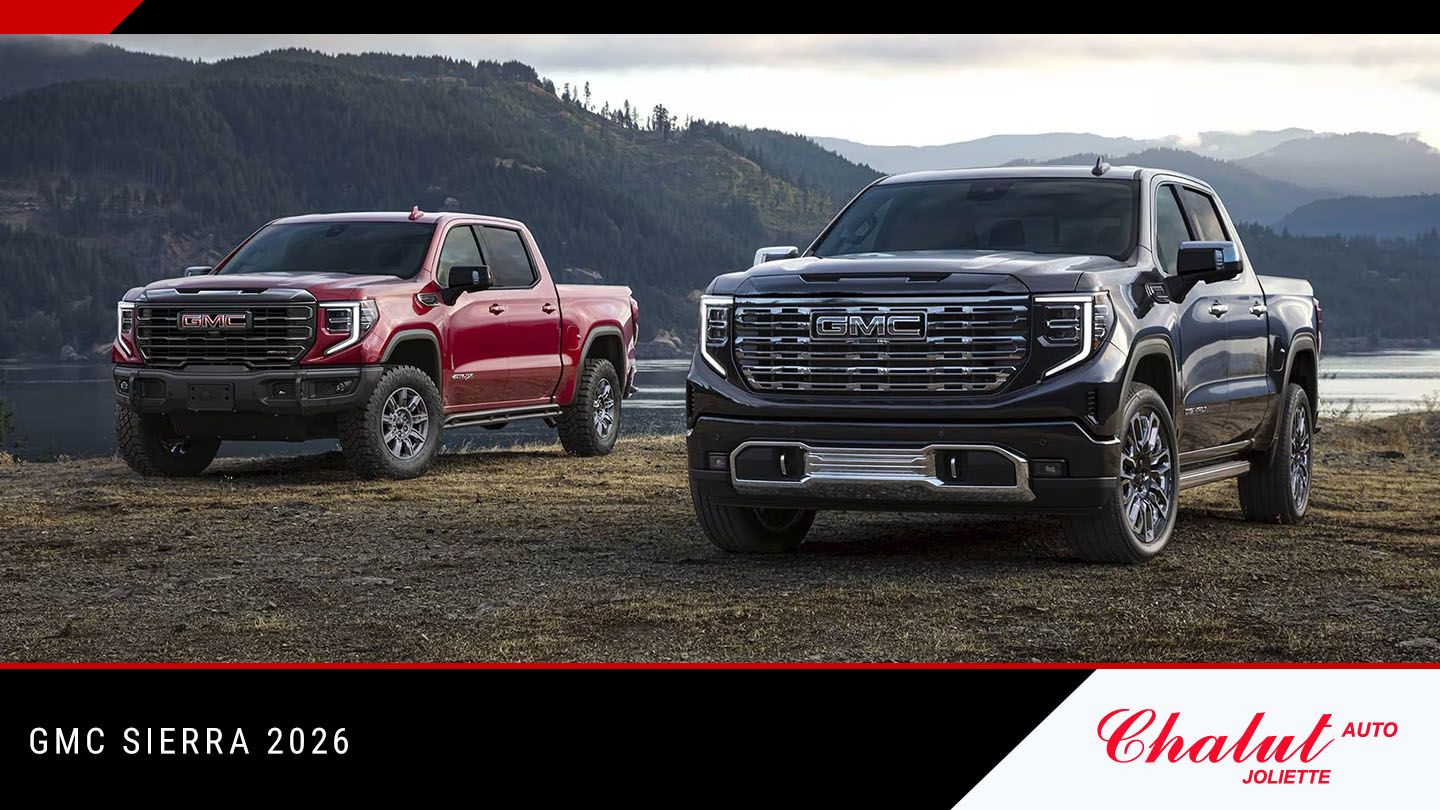 GMC Sierra 2026 : puissance, confort et polyvalence chez Chalut auto