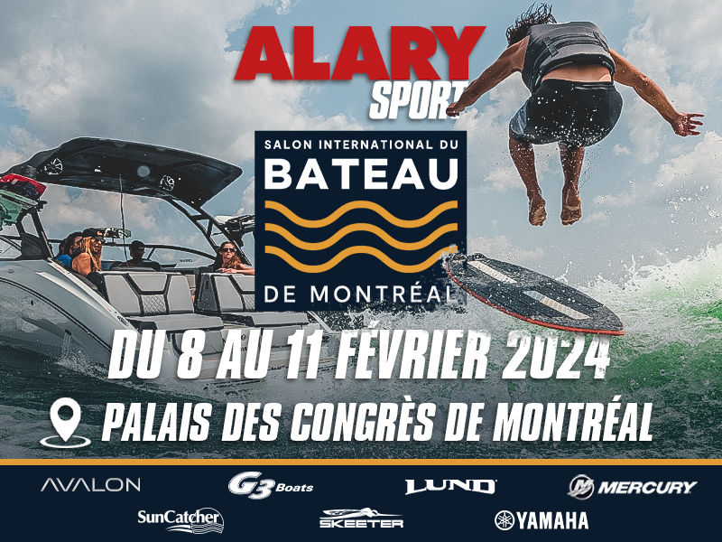 Alary Sport au Salon du bateau de Montréal 2024