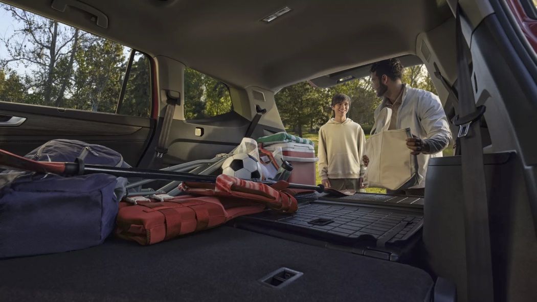 Cargo space in the trunk of the 2024 Volkswagen Atlas.