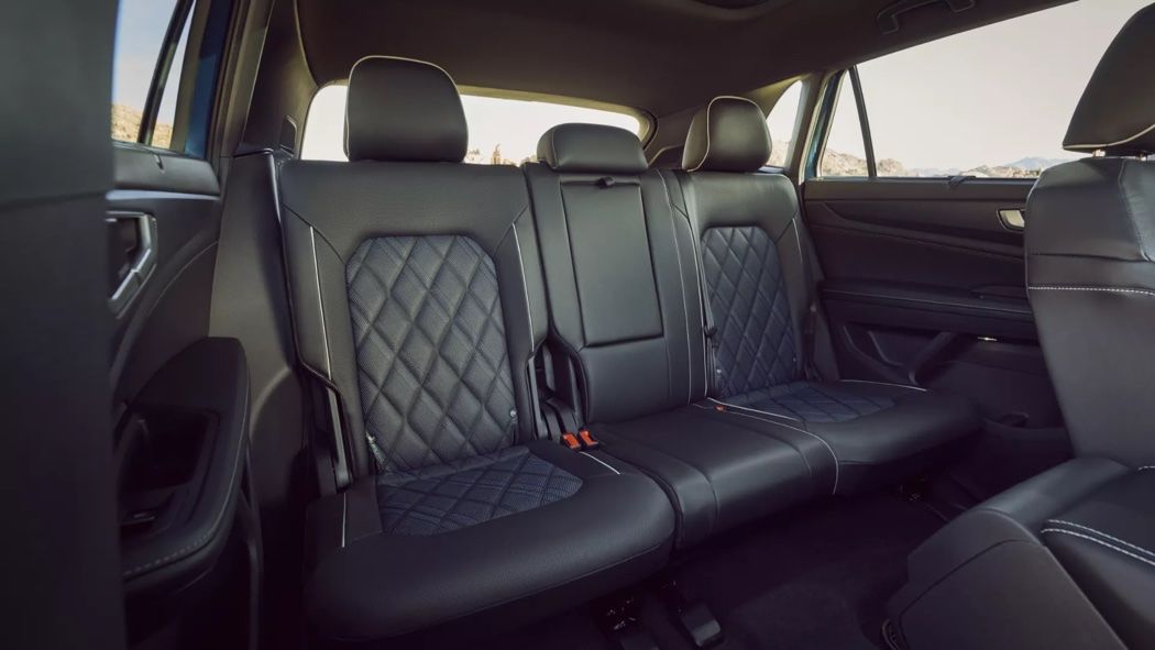 Heated rear seats of the 2024 VW Atlas Cross Sport.