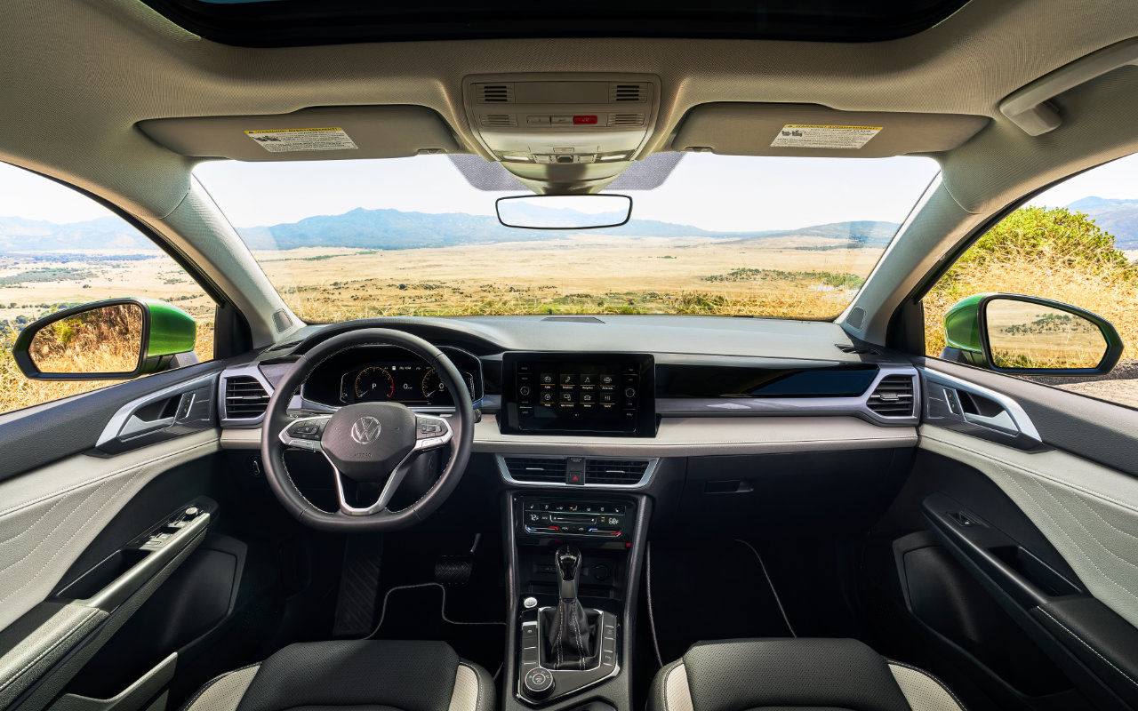 2025 Volkswagen Taos front interior.