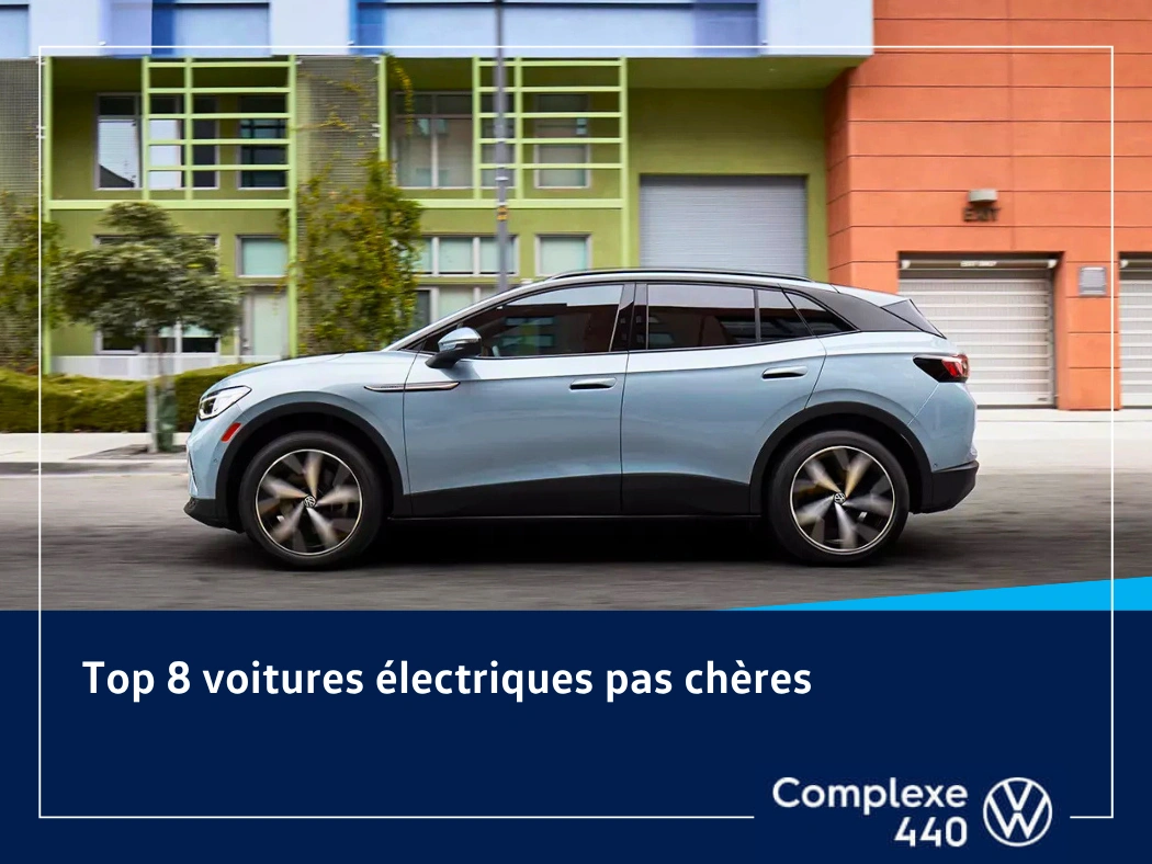 Volkswagen ID.4 illustrant un top 8 des voitures &eacute;lectriques pas ch&egrave;res &agrave; consid&eacute;rer en 2026.