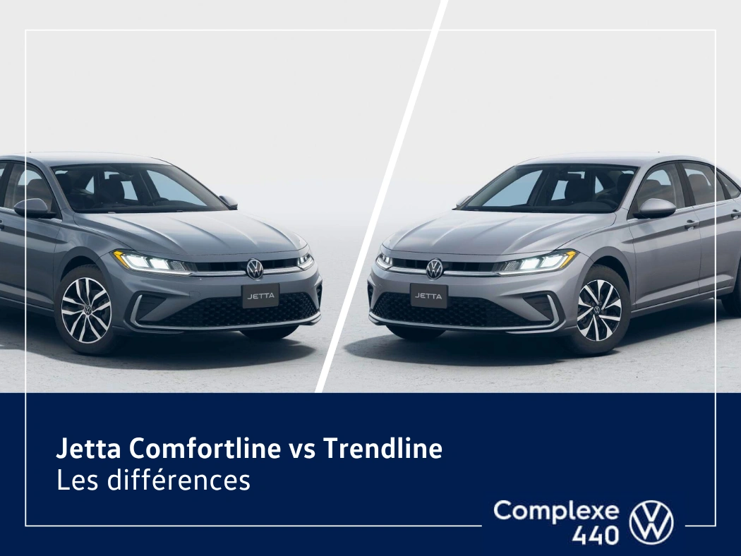 Comparatif Volkswagen Jetta Comfortline vs Trendline 2026 chez Complexe VW 440.