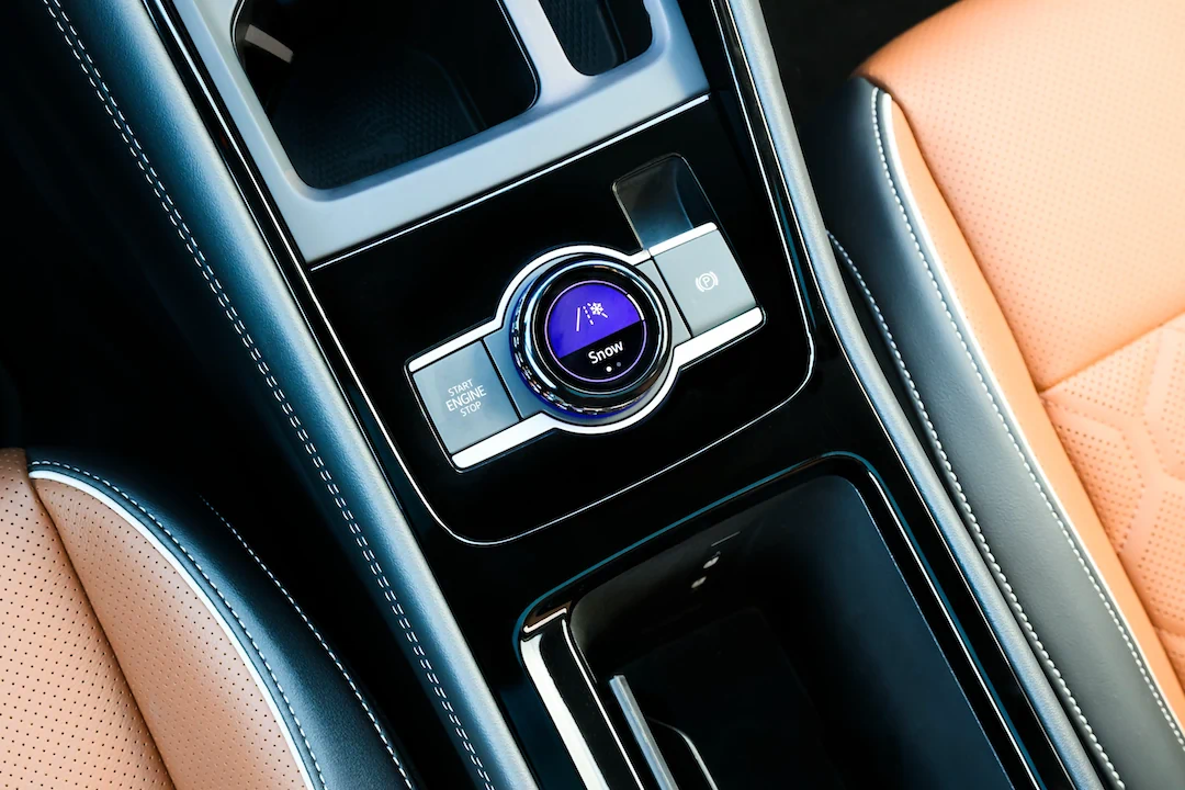 Volkswagen driving mode selector used to adjust adaptive chassis control.