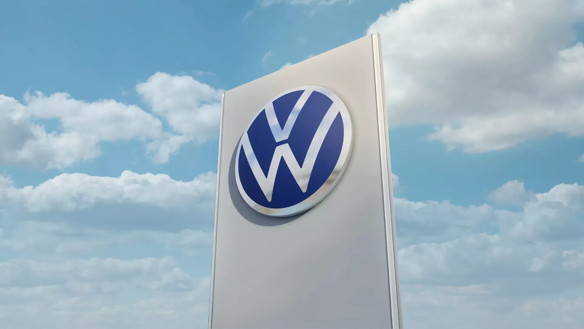 Volkswagen sign for trading a vehicle at Arbour VW.