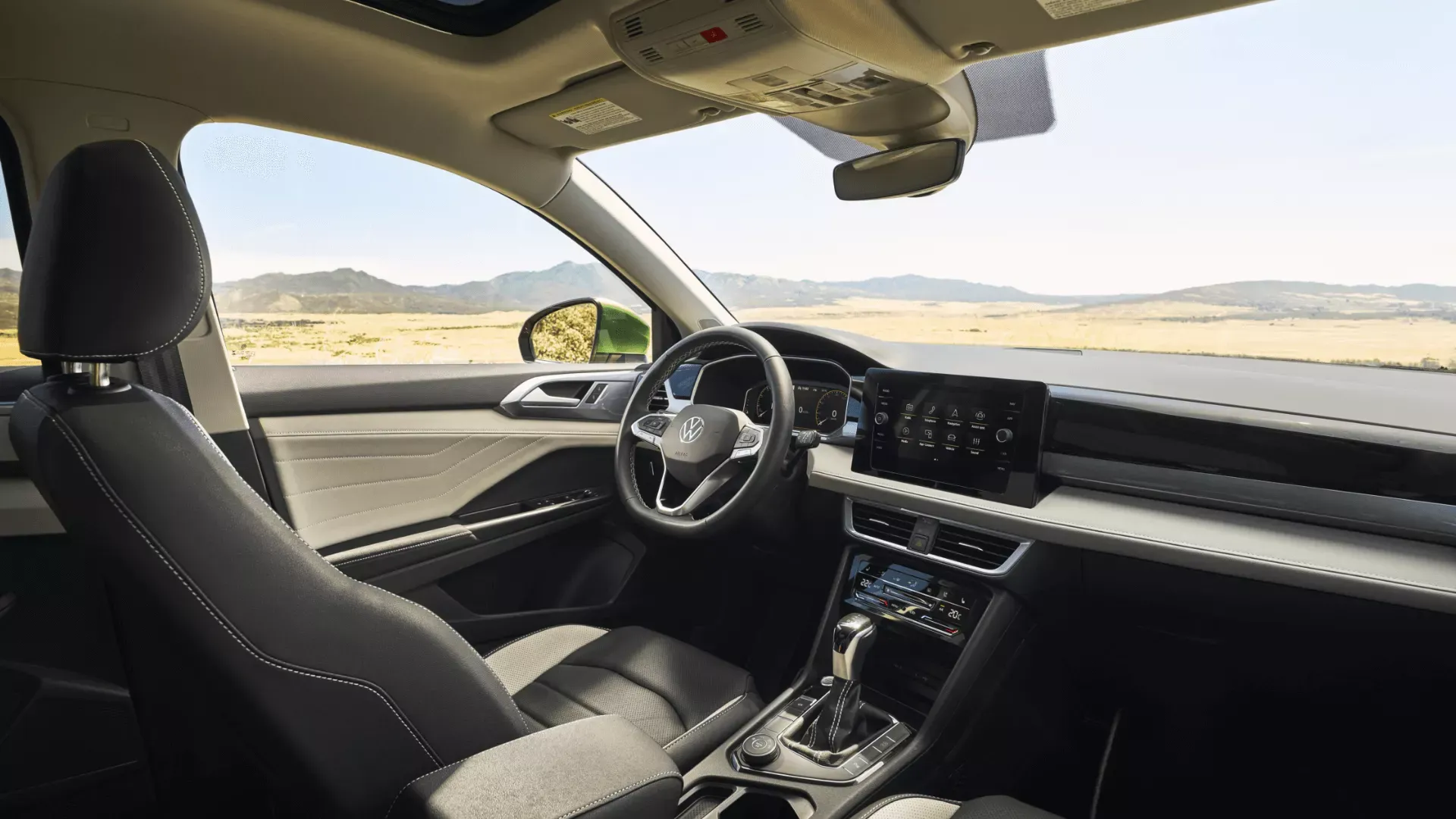Interior of the 2026 Volkswagen Taos and practical space.