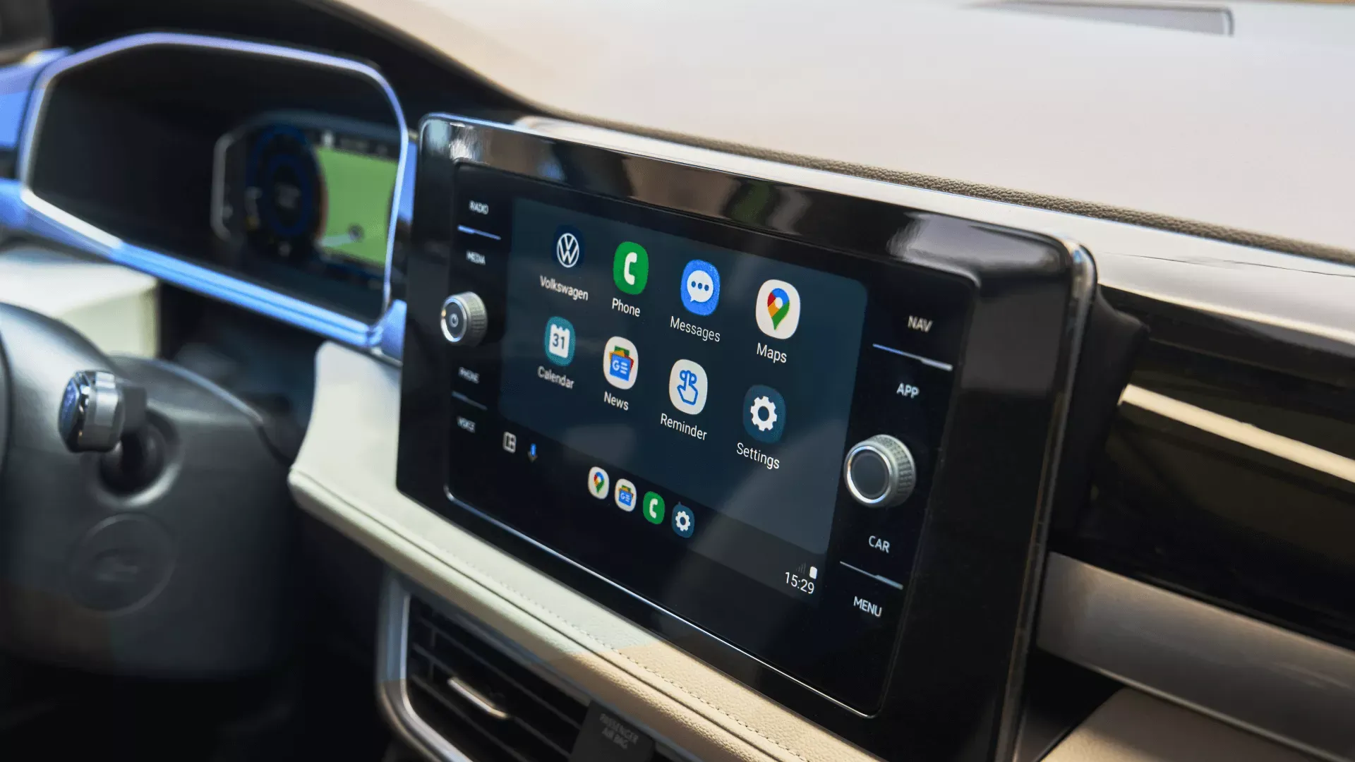 2026 Volkswagen Taos infotainment display.