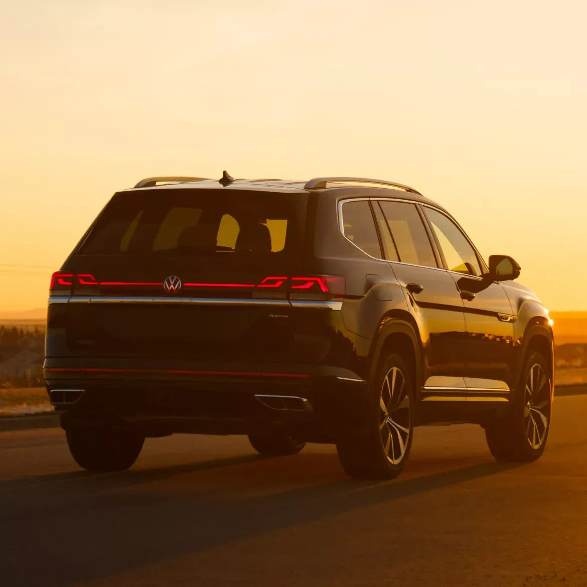 Design ext&eacute;rieur robuste du Volkswagen Atlas 2026.