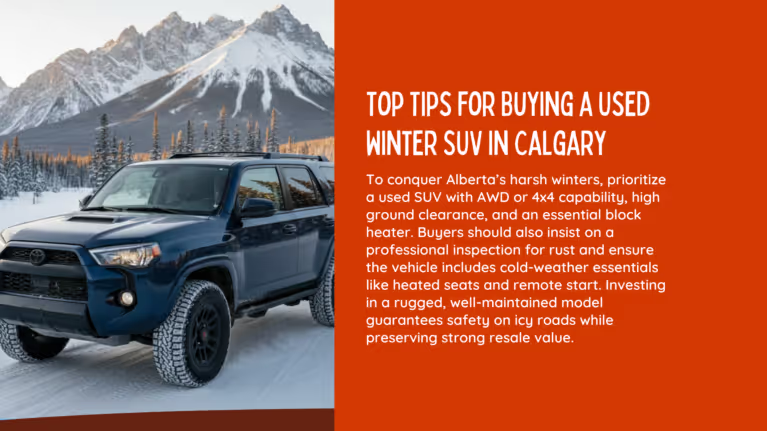 Navigating Calgary’s Market: Your Guide to a Rugged Used SUV for Alberta Winters
