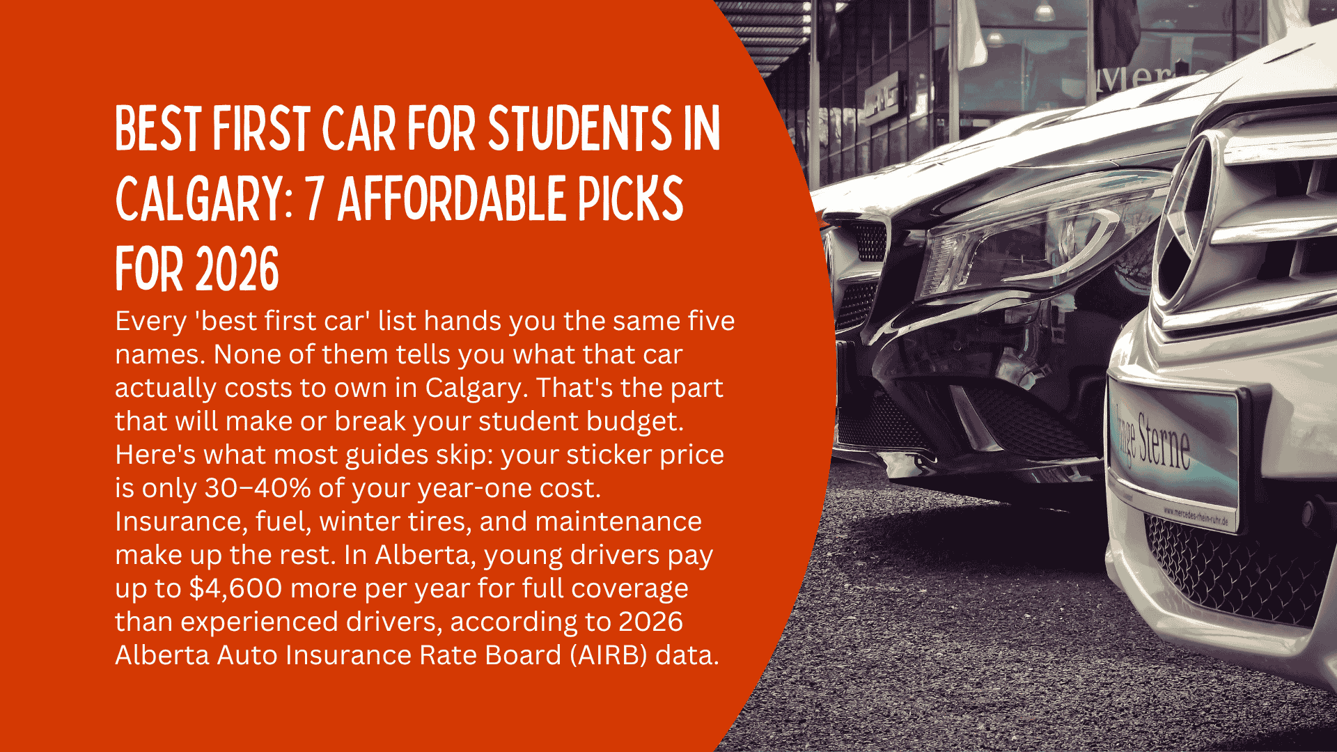 Best First Car for Students in Calgary: 7 Affordable Picks for 2026