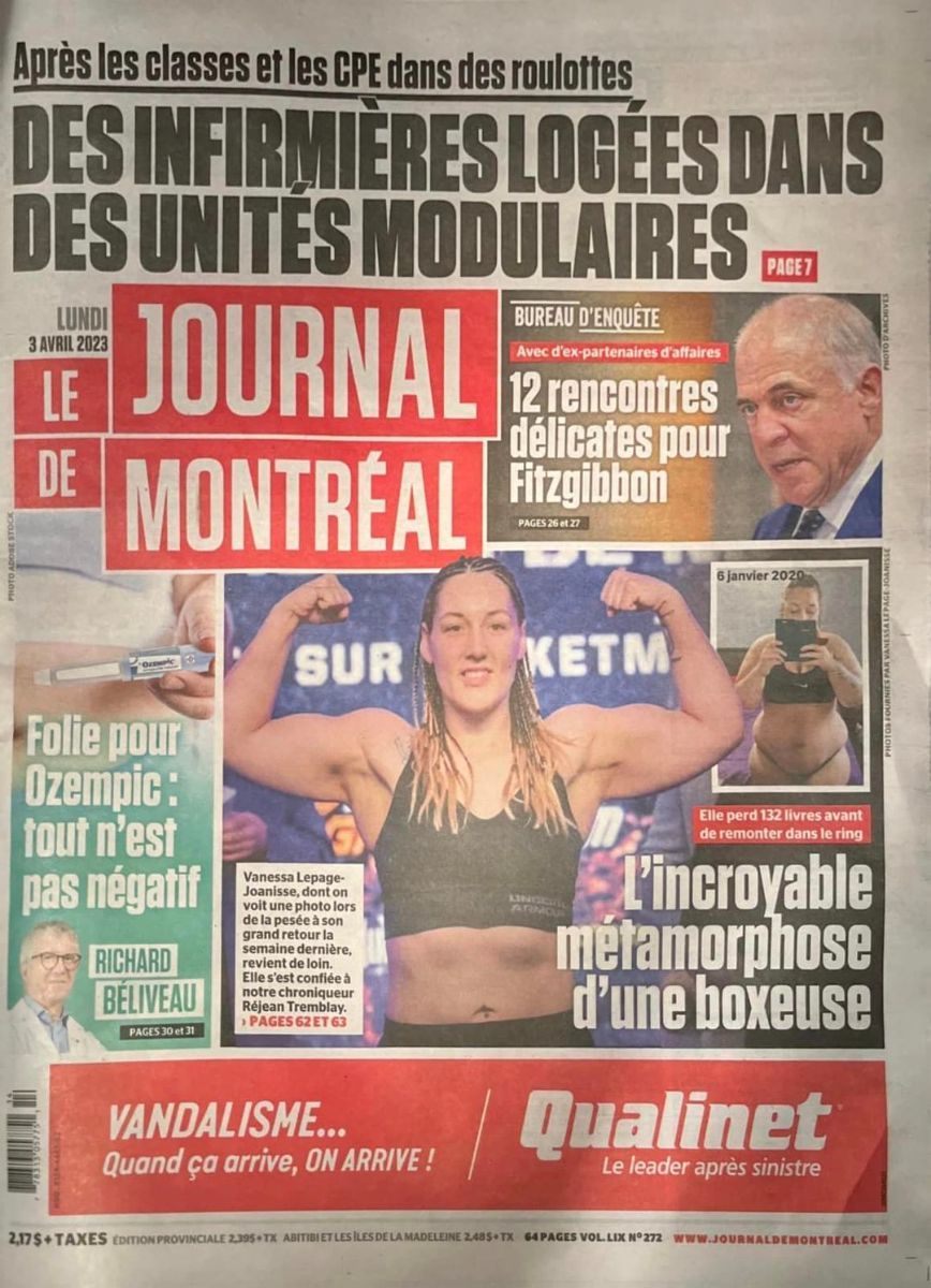 Le Journal de Montréal pour Vanessa
