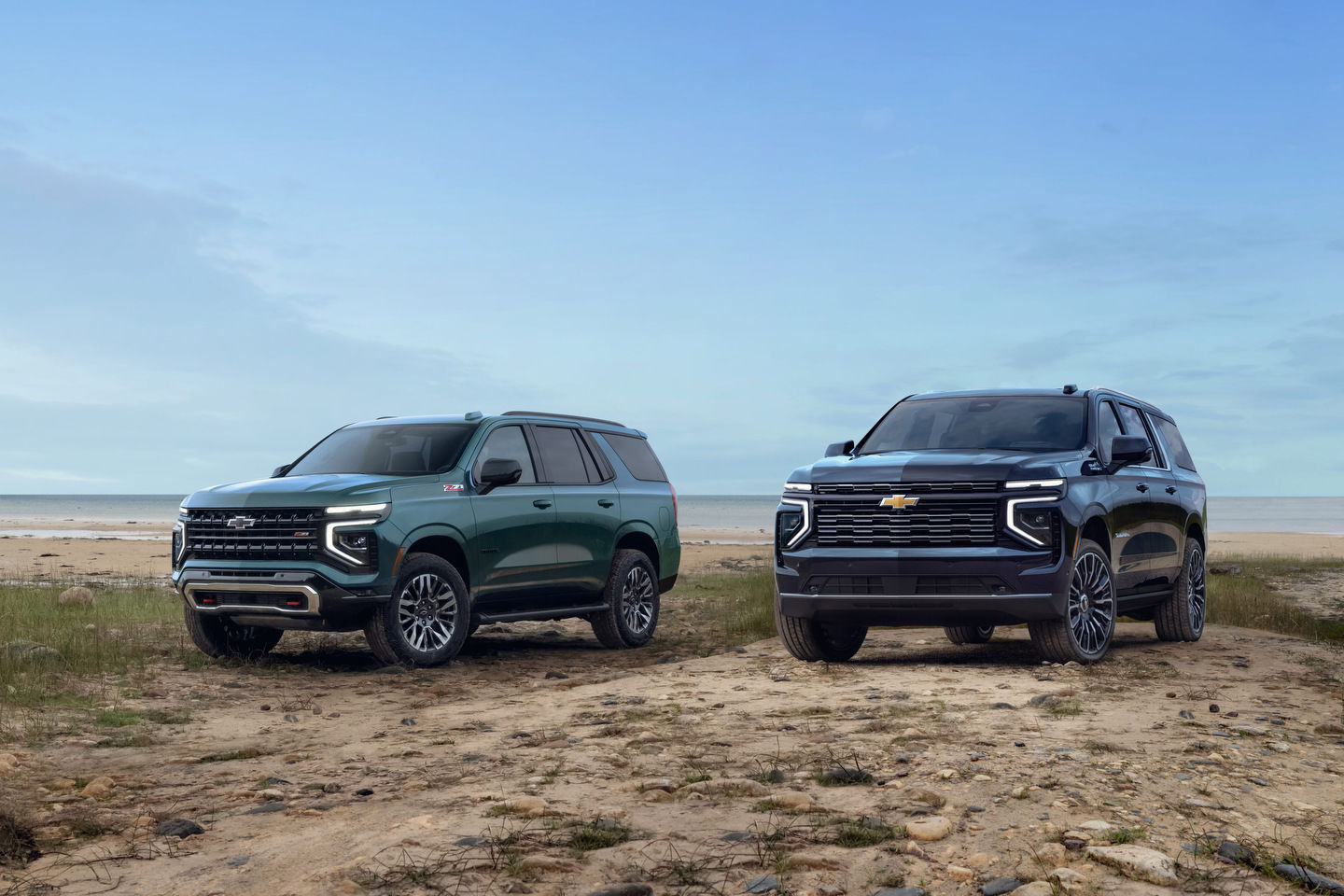 Here they are: The all-new 2025 Chevrolet Tahoe and Suburban