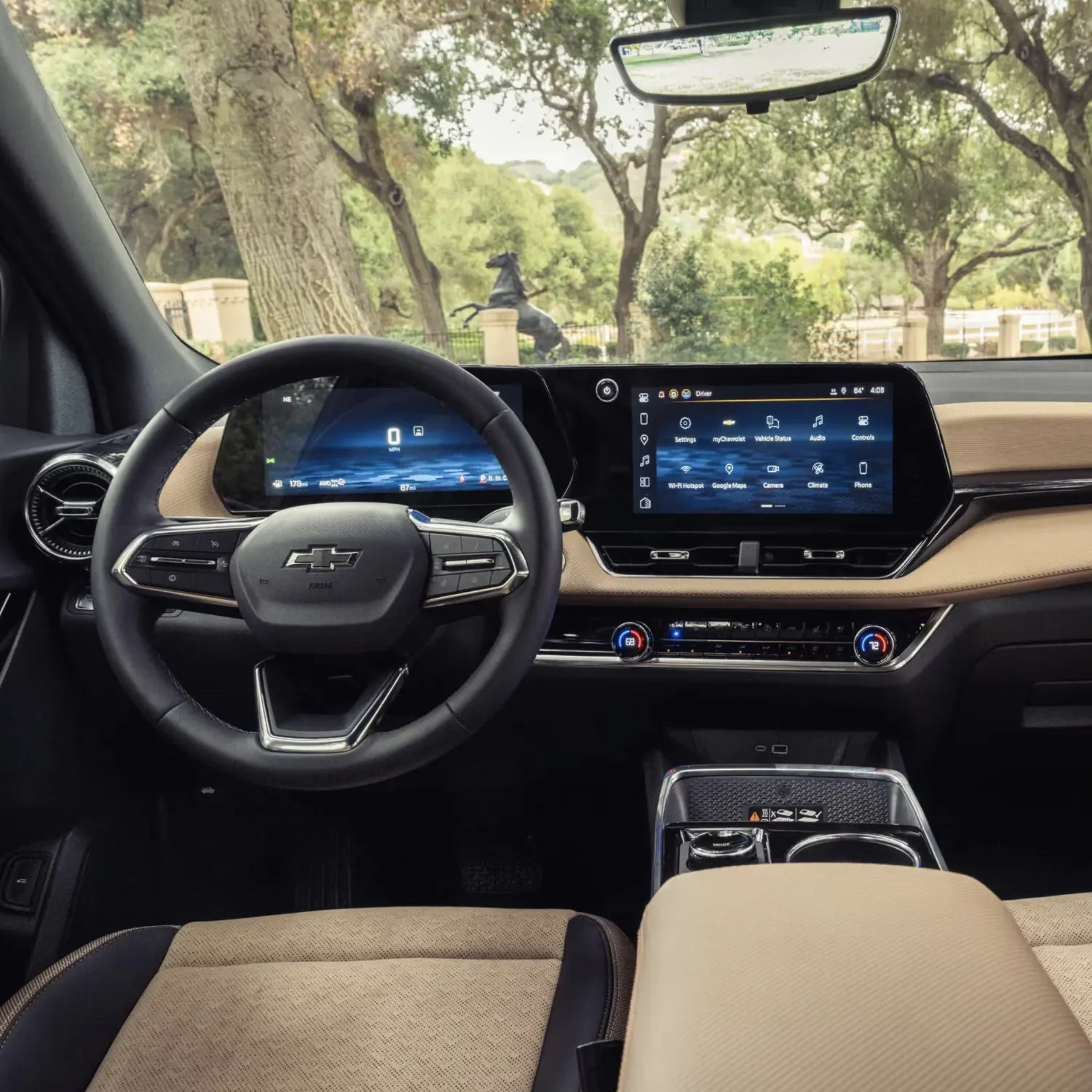Tableau de bord et écrans numériques du Chevrolet Equinox 2027.