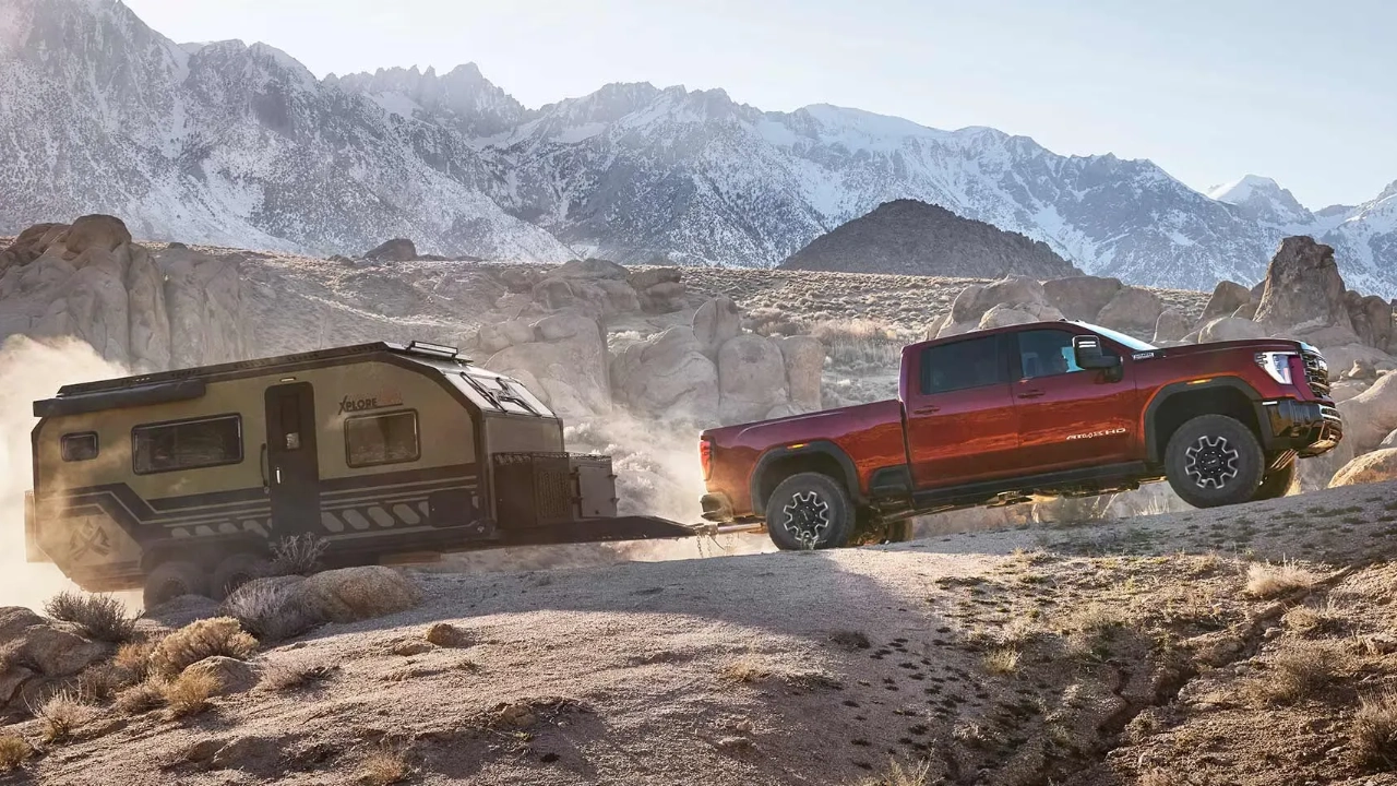 Caisse de chargement et partie arrière du GMC Sierra HD