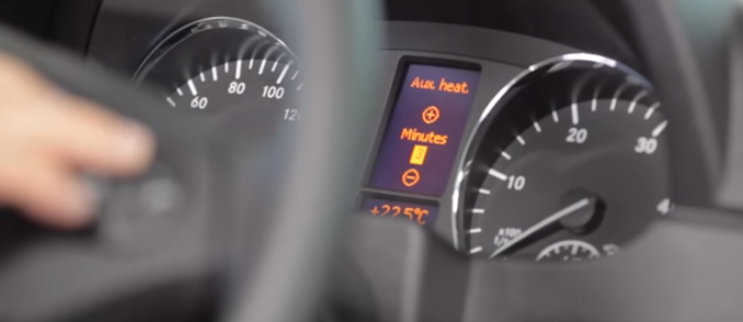 Warm up your Mercedes-Benz Sprinter: Set the Auxiliary Heat Timer