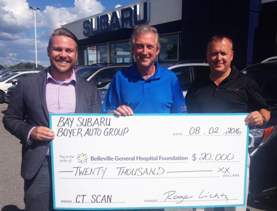 Bay Subaru announces $50,000 donation to local hospitals