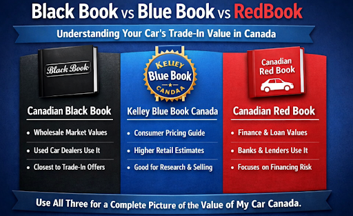 Trade-In Value of My Car Mississauga, Canada | Black Book vs Blue Book