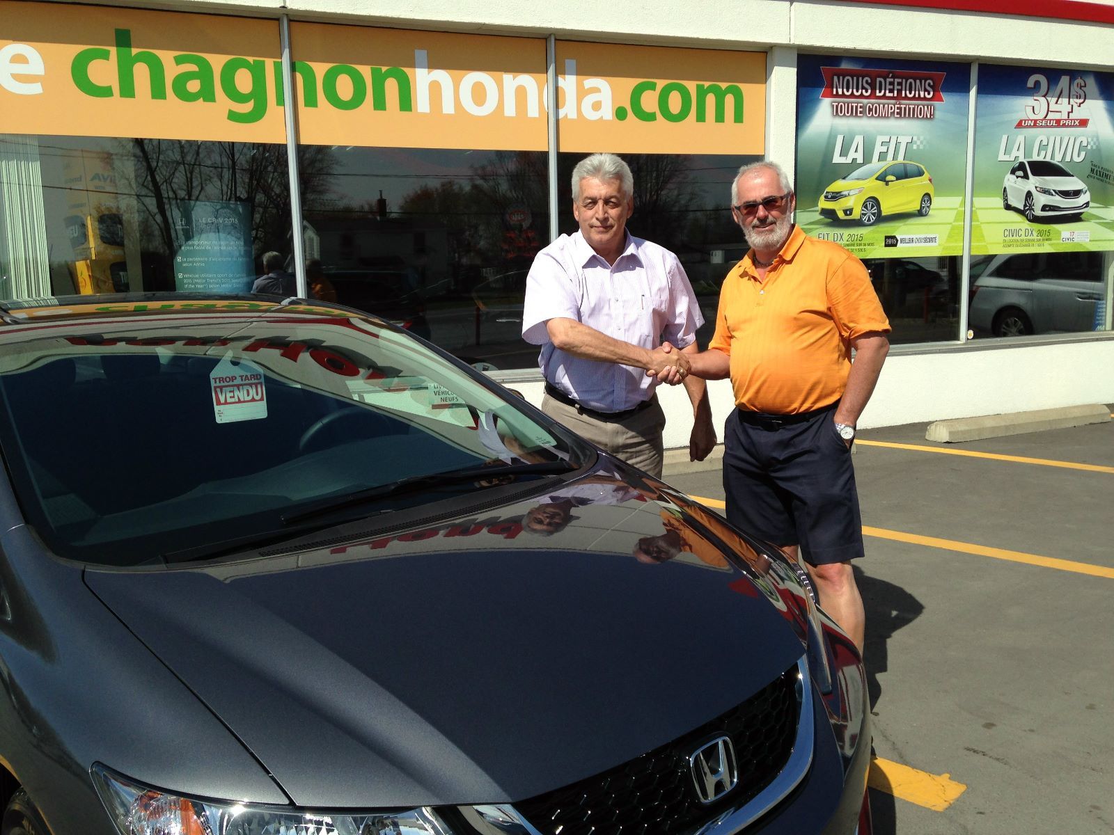 Chagnon Honda à Granby | dit TEMOIGNAGE DE M. RENE RIVARD