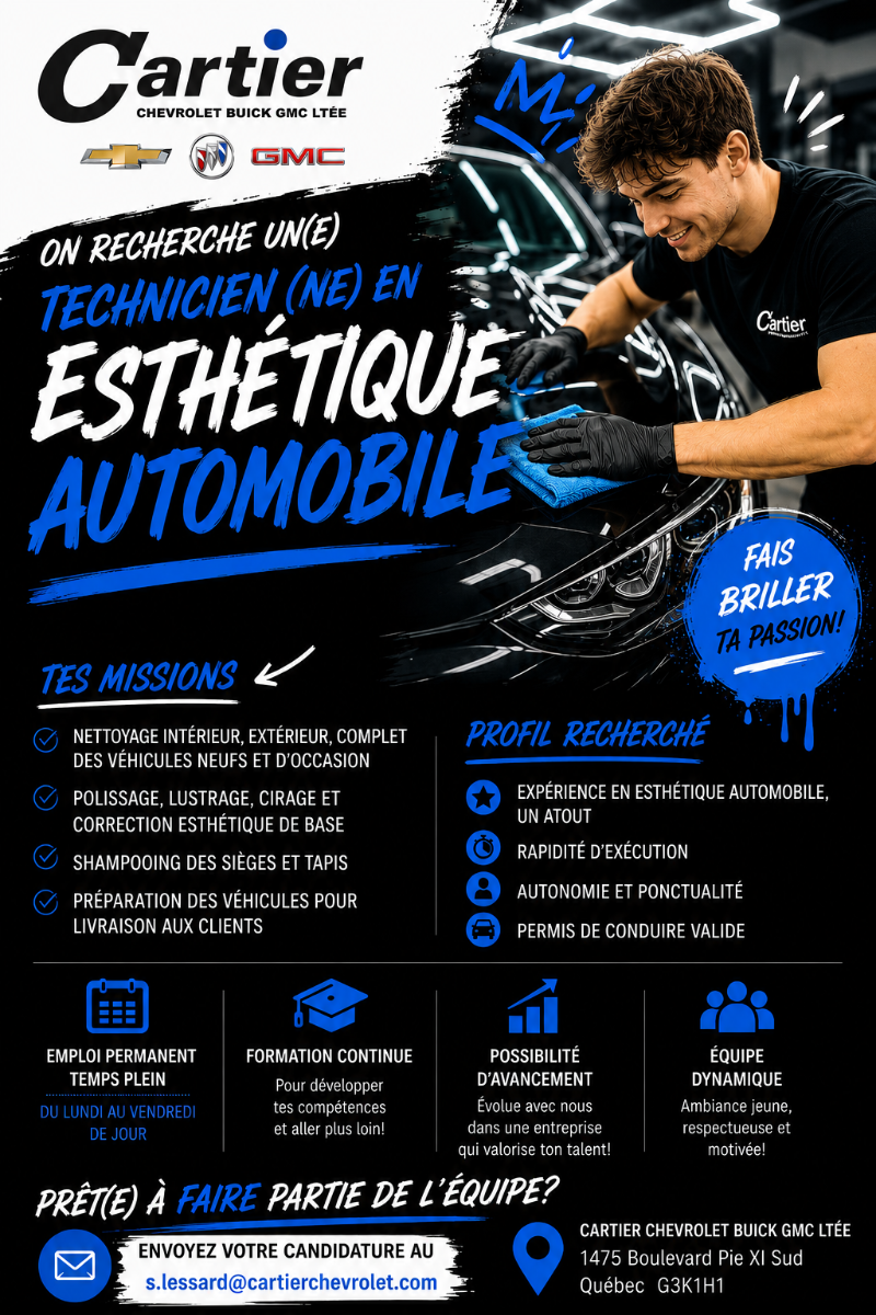 Technicien(ne) en esthétique automobile