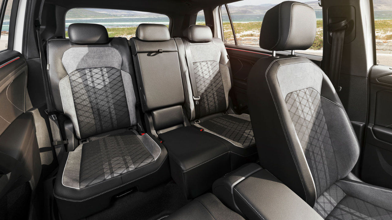 The 3rd row of seats in the 2023 Volkswagen Tiguan.