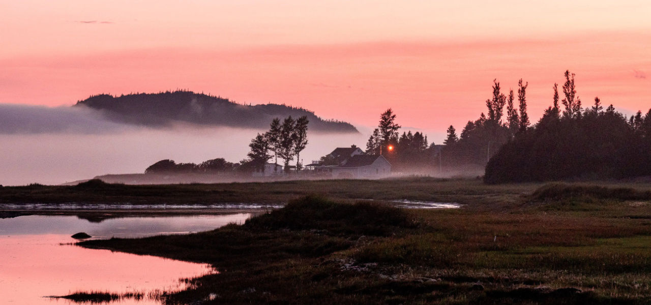 view of Bic National Park at dusk