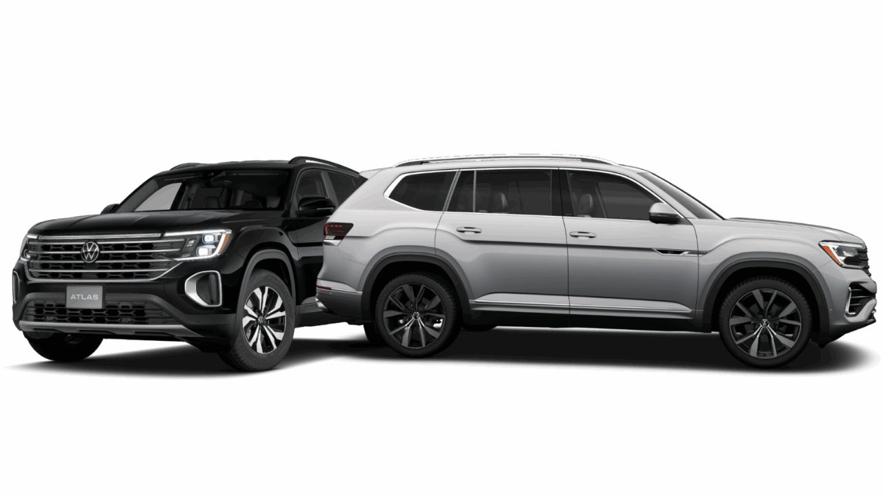 vue d'un duo de VW Atlas et Atlas Cross Sport 2026