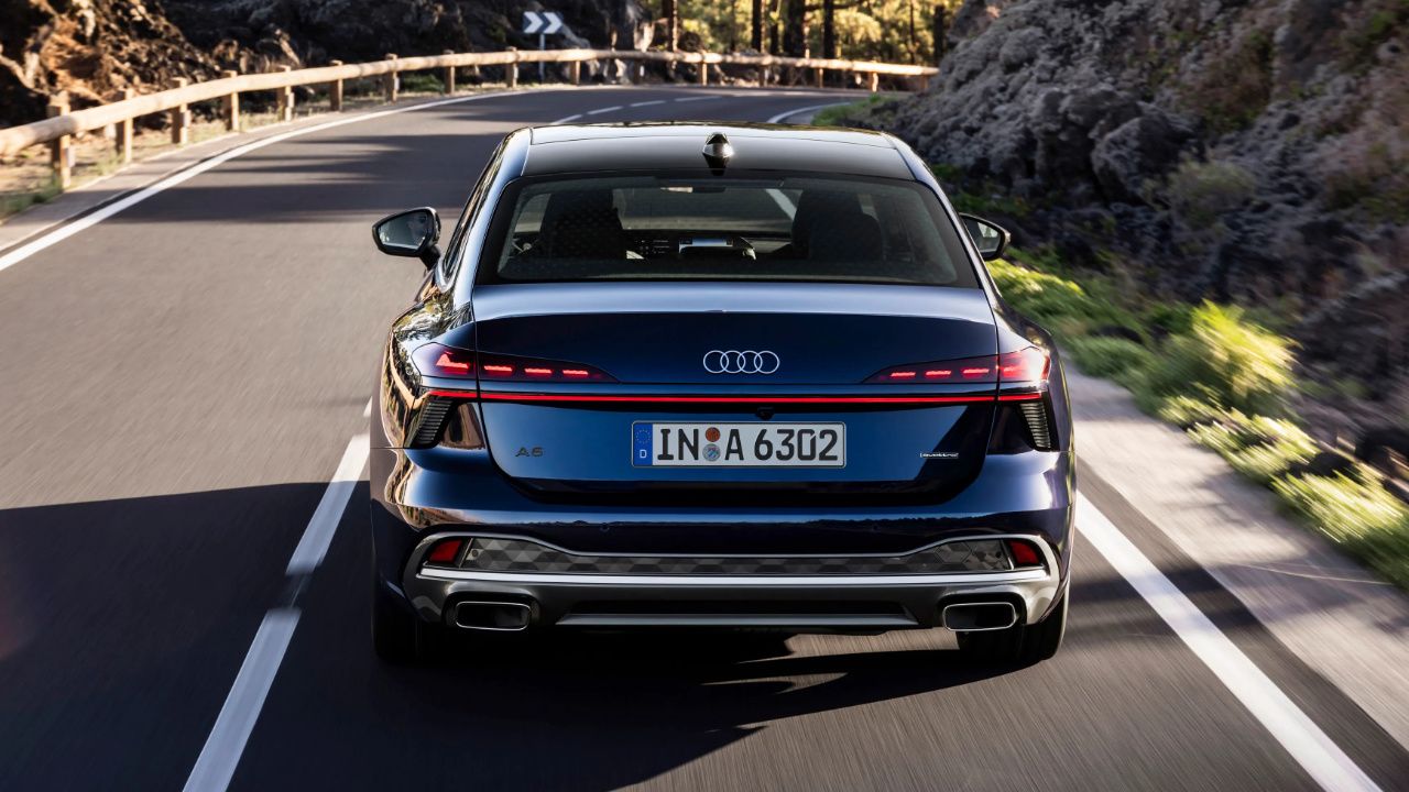 rear view of a 2026 Audi A6