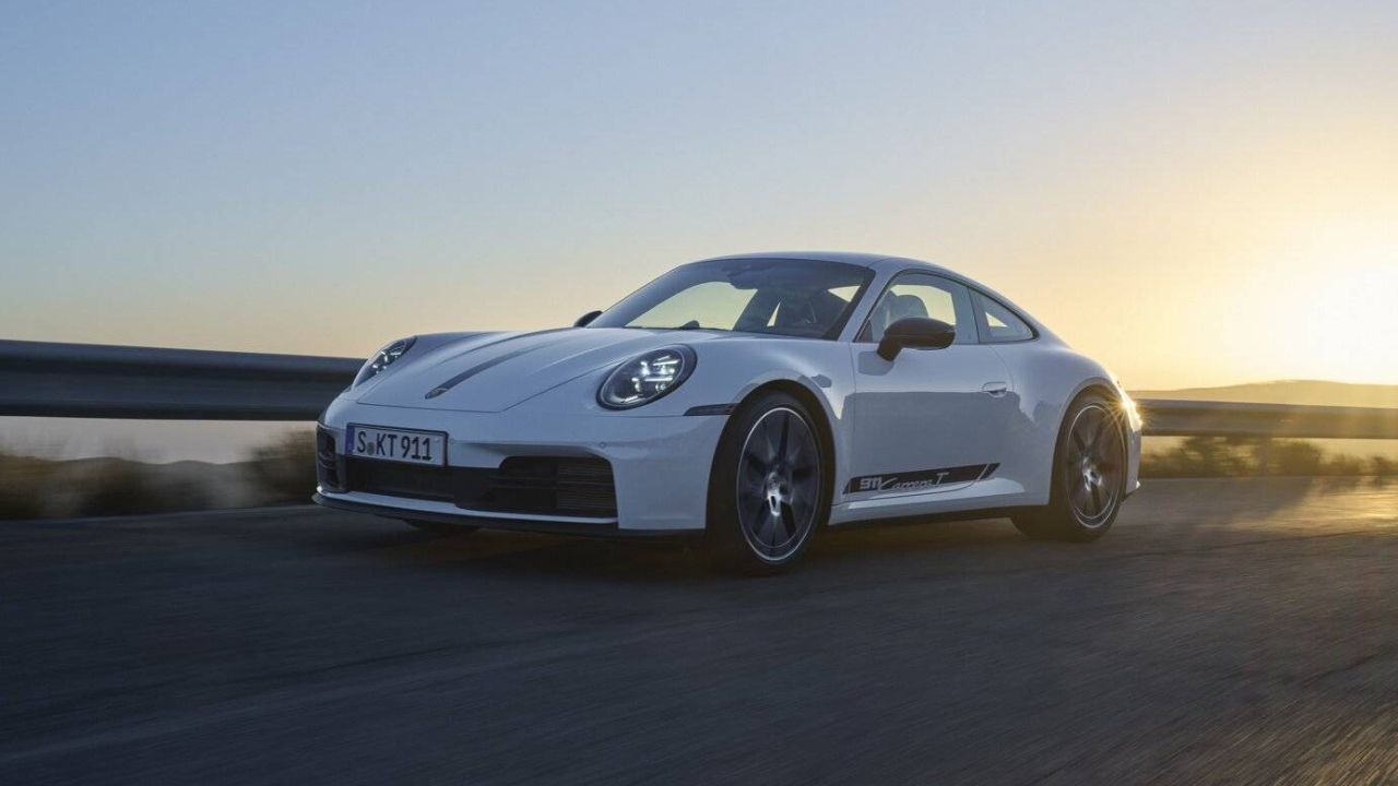 front side view of a 2026
Porsche 911 Carrera