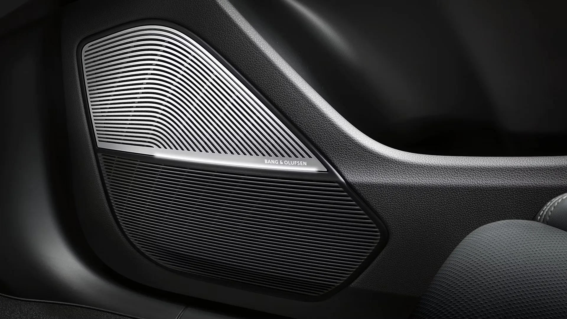 Bang and Olufsen audio system in the 2026 Audi Q7 illustrating the on-board technologies.