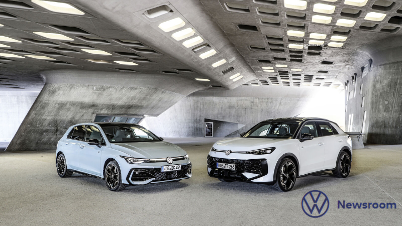 White Golf Hybrid and T-Roc Hybrid