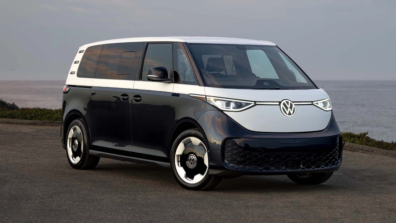 Exterior view of the returning electric Volkswagen ID.Buzz microbus