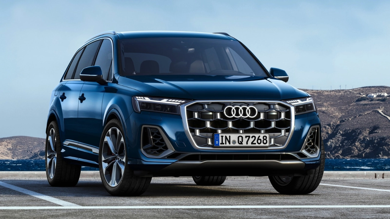 Front view of the third-generation 2027 Audi Q7 luxury SUV