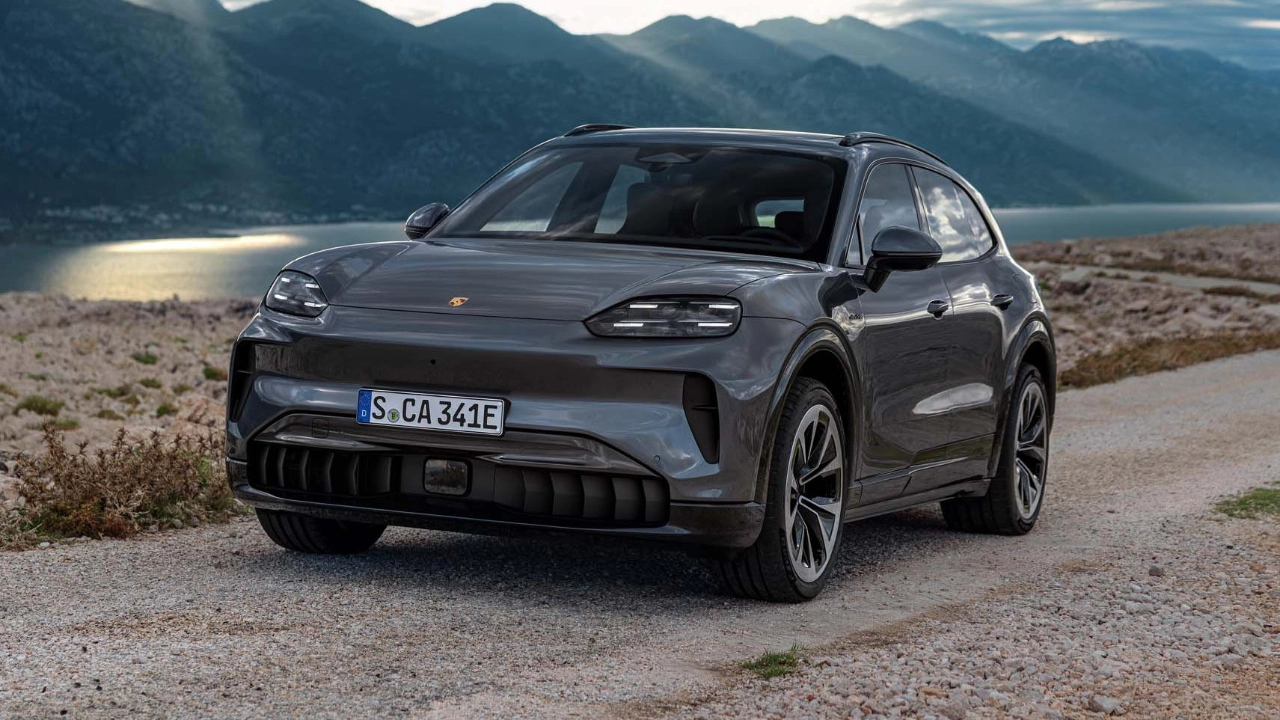 Exterior view of a Porsche Cayenne parked in an outdoor setting