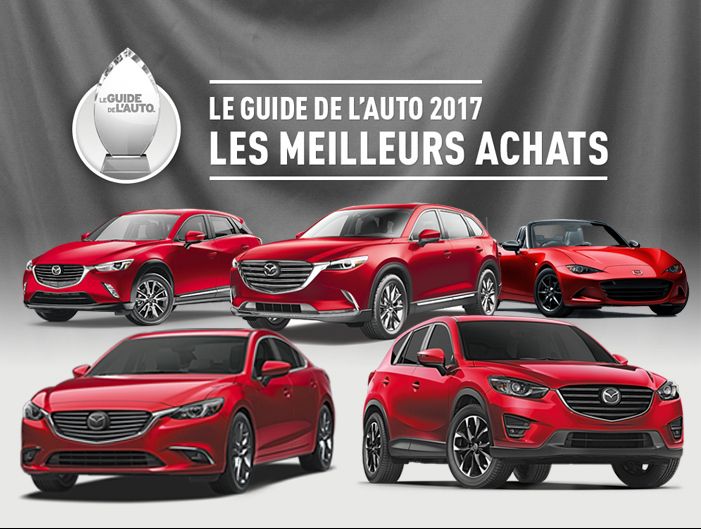 Mazda rafle les honneurs avec le Guide de l'auto 2017!