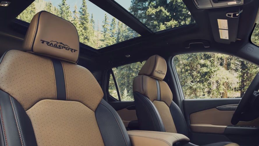 Vue rapprochée sur les sièges du Honda Passport 2026.
