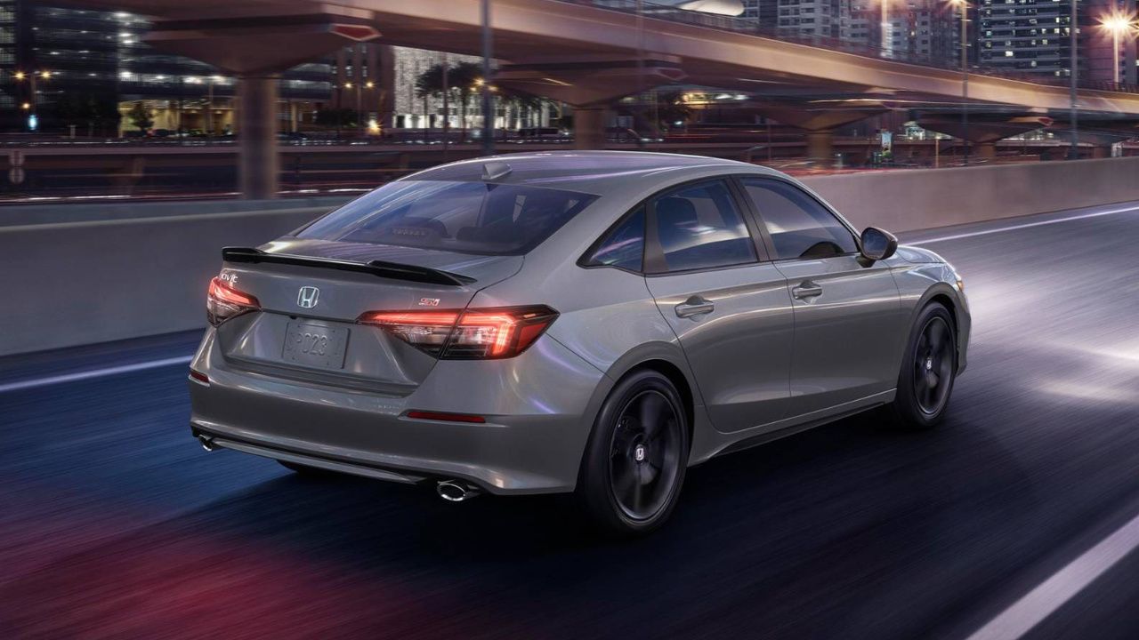 rear side view of a 2026 Honda Civic