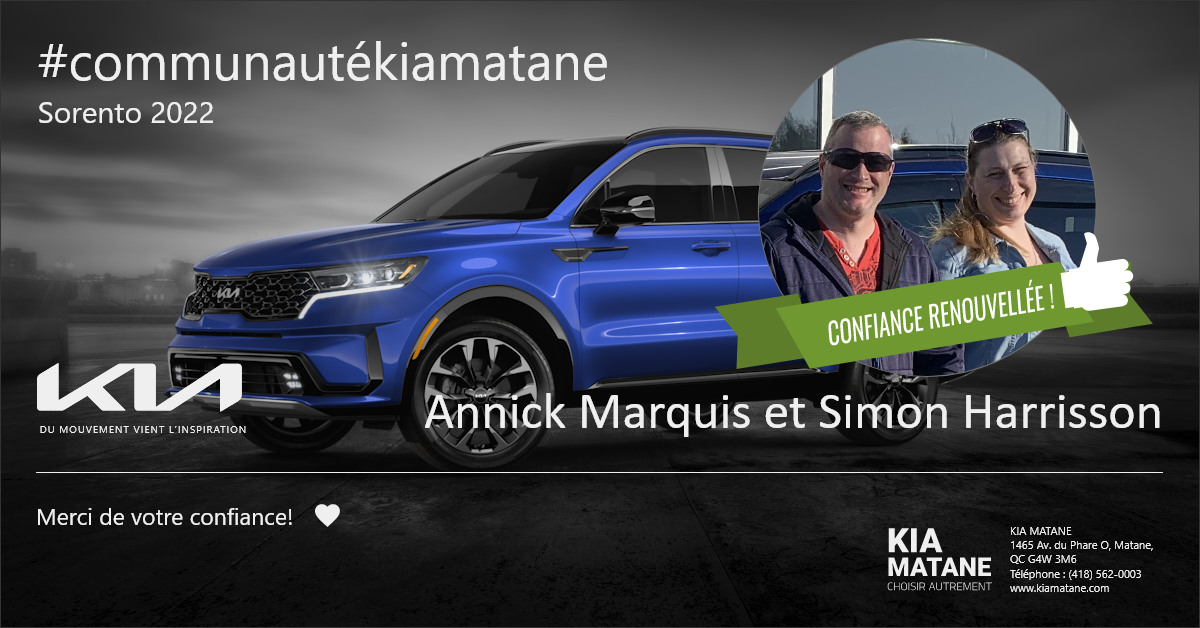 Communauté Sorento Kia Matane