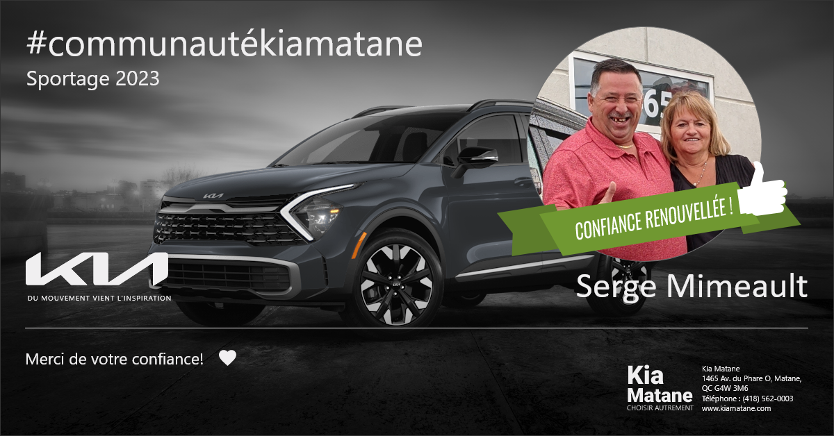 Communauté Sportage Kia Matane