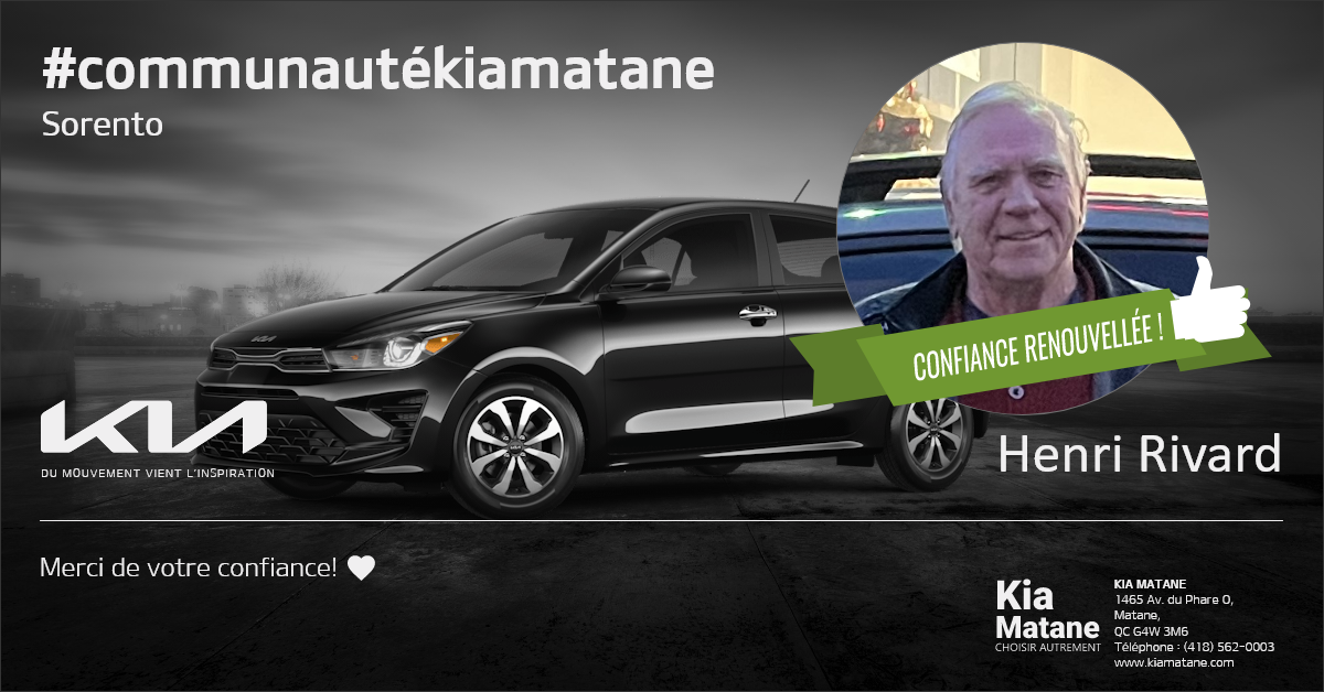 Communauté Sorento Kia Matane